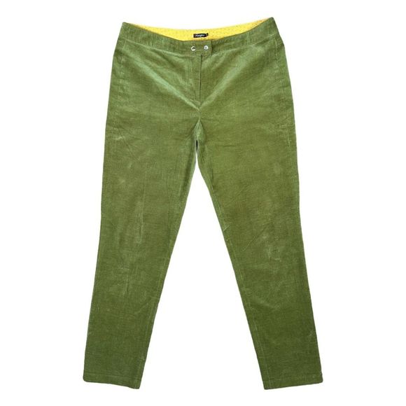 J. McLaughlin Pants - J. McLaughlin Green Corduroy Pants - Size 12